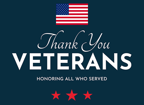 Thank You Veterans, Honoring all who served.