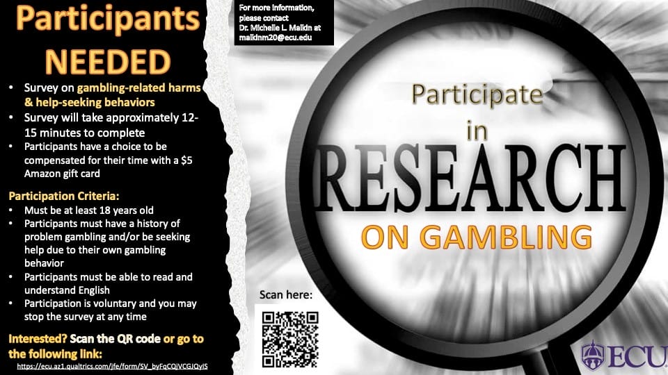 Participate in Research on Gambling
